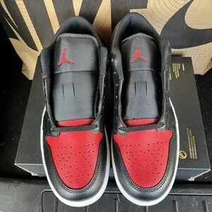 Nike | Shoes | New Nike Air Jordan Low Bred Twist Black Red  display picture 1